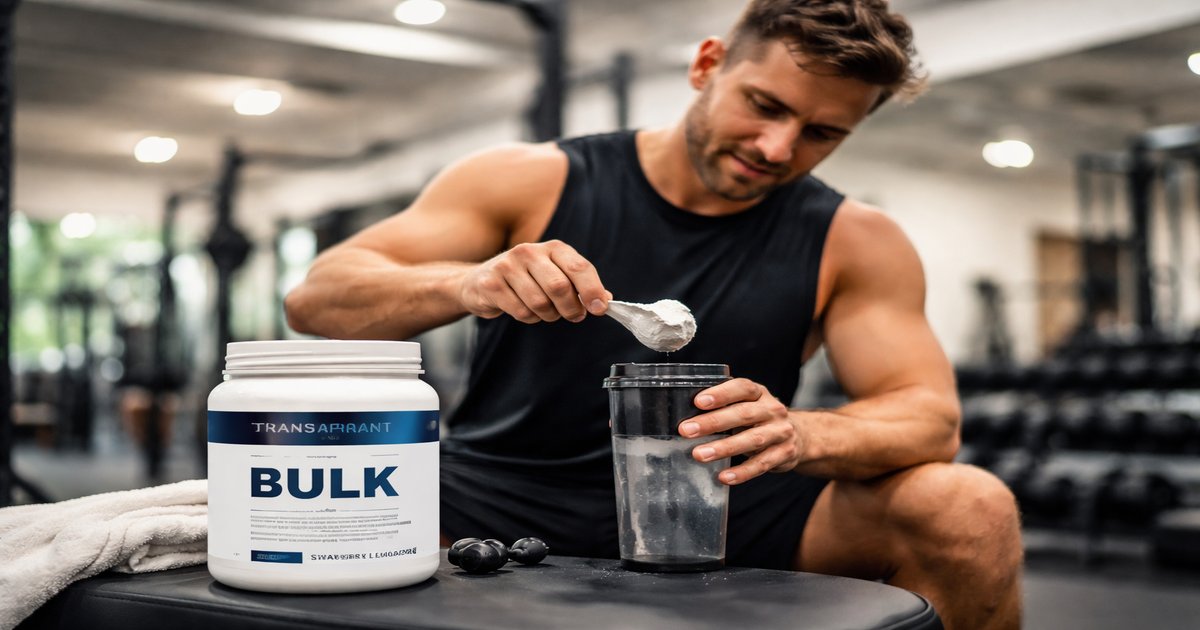 transparent labs bulk in use