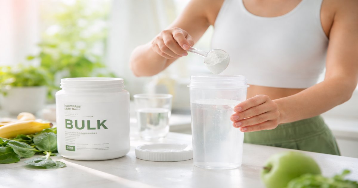 transparent labs bulk in use